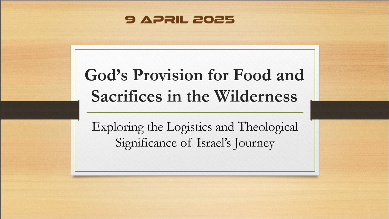 WEDNESDAY NIGHT 9 APRIL 25 BIBLE CLASS